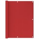 Balkonsko platno rdeče 120x400 cm HDPE
