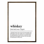 Plakat 50x70 cm Whiskey – Wallity