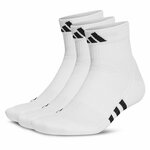 Set 3 parov unisex nizkih nogavic adidas Mid-Cut Socks 3 Pairs HT3450 White/White/White