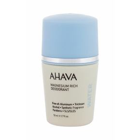 AHAVA Deadsea Water Magnesium Rich roll-on brez aluminija 50 ml za ženske