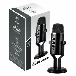 Mikrofon msi per immerse gv60 streaming mic črna