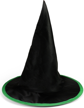 Otroška kapa črno-zelena Witch/Halloween