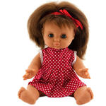 Teddies dojenček v oblekici, 30 cm, rdeča