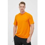 Športna kratka majica Marmot Windridge oranžna barva - oranžna. Športna kratka majica iz kolekcije Marmot. Model izdelan iz materiala, ki ščiti pred škodljivim UV sevanjem.