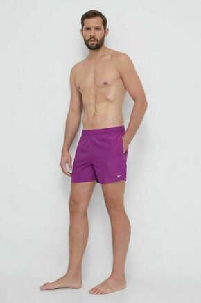 Kopalne kratke hlače Nike bordo barva - vijolična. Kopalne kratke hlače iz kolekcije Nike. Model izdelan iz lahkega blaga. Izjemno zračen