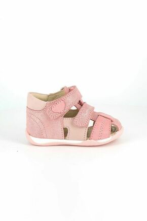 Primigi otroški usnjeni sandali - roza. Otroški sandali iz kolekcije Primigi. Model izdelan iz kombinacije naravnega usnja in semiš usnja.