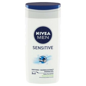 Nivea Men Sensitive gel za prhanje za občutljivo kožo 250 ml za moške