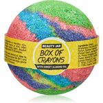 Beauty Jar Box Of Crayons kroglica za kopel z mandljevim oljem 150 g