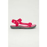 Otroški sandali Kappa roza barva - roza. Otroški sandali iz kolekcije Kappa. Model izdelan iz tekstilnega materiala.