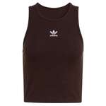 ADIDAS ORIGINALS Top 'Essentials' temno rjava / bela 29055230