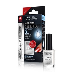 Eveline Cosmetics Nail Therapy X-treme Gel Effect nadlak za nohte za sijaj 12 ml