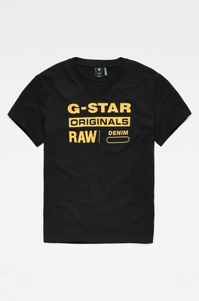 G-Star Raw T-shirt - črna. T-shirt iz zbirke G-Star Raw. Model narejen iz tiskane tkanine.