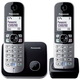 Panasonic KX-TG6812FXB brezžični telefon, DECT, črni