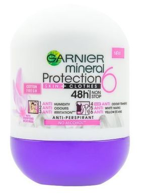 Garnier dezodorant Mineral Protection 6 Cotton Fresh Roll-on
