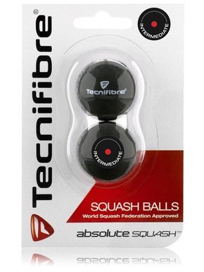 Tecnifibre žogice z rdečo piko Absolute Squash