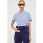Bombažna kratka majica Lovechild vijolična barva - vijolična. Lahkotna kratka majica iz kolekcije Lovechild, izdelana iz tanke, elastične pletenine. Model iz izjemno udobne bombažne tkanine.