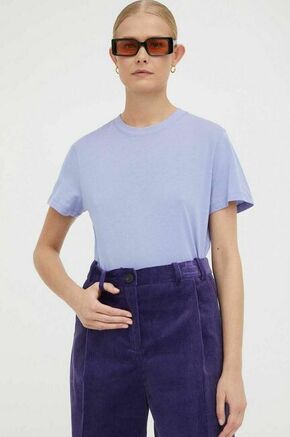 Bombažna kratka majica Lovechild vijolična barva - vijolična. Lahkotna kratka majica iz kolekcije Lovechild