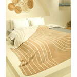 Oker rumeno-belo posteljno pregrinjalo za zakonsko posteljo 200x220 cm Twin - Oyo Concept