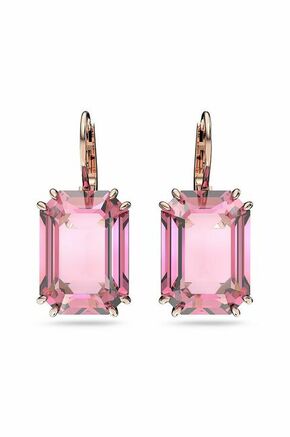 Swarovski Prepoznavni viseči uhani z roza kristali Millenia 5619502