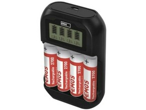 EMOS polnilec baterijskih vložkov BCN-41D + 4AA 2700 N9331