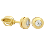 Brilio Uhani iz rumenega zlata s kristalom 236 001 00635 - 1,40 g rumeno zlato 585/1000