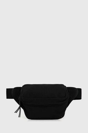 Opasna torbica Trussardi črna barva - črna. Pasna torbica iz kolekcije Trussardi. Model izdelan iz tekstilnega materiala.
