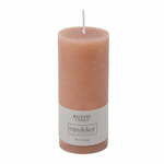 Pudrasto rožnata sveča Rustic candles by Ego dekor Rust, čas gorenja 58 h