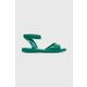 Sandali Melissa MELISSA NINA SANDAL AD ženski, zelena barva, M.33963.Q036 - turkizna. Sandali iz kolekcije Melissa. Model je izdelan iz sintetičnega materiala. Model z mehkim, oblikovanim vložkom zagotavlja udobje.