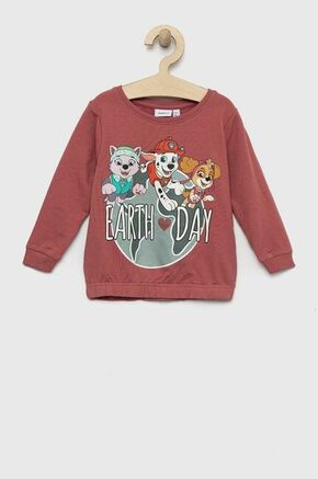 Otroški pulover Name it Psi Patrol roza barva - roza. Otroški pulover iz kolekcije Name it. Model izdelan iz pletenine s potiskom.