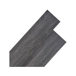 VIDAXL Nesamolepilne PVC talne plošče 4,46 m² 3 mm črne