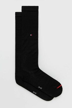 Tommy Hilfiger nogavice - črna. Nogavice iz kolekcije Tommy Hilfiger. Model izdelan iz elastičnega