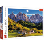 Trefl Puzzle 1500 - dolina Val di Funes, Dolomiti, Italija