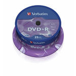 Verbatim DVD+R, 4.7GB, 16x, 25