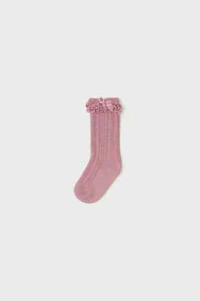 Nogavice za dojenčka Mayoral roza barva - roza. Nogavice za dojenčka iz kolekcije Mayoral. Model izdelan iz udobne pletenine.
