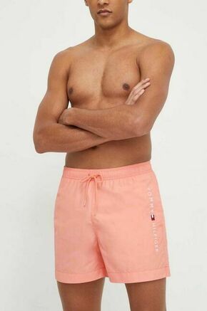 Kopalne kratke hlače Tommy Hilfiger roza barva - roza. Kopalne kratke hlače iz kolekcije Tommy Hilfiger