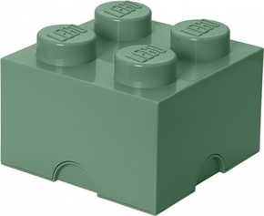 LEGO škatla za shranjevanje 4 - kaki 250 x 250 x 180 mm