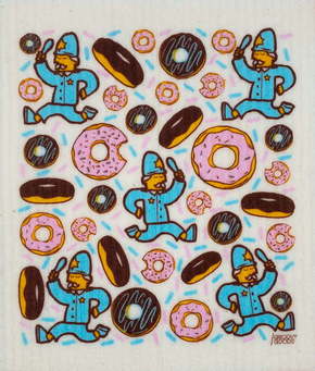 Groovy Goods Gobasta krpa Police Love Donut - 1 k.