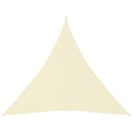 shumee Vrtno jadro Oxford Cloth Triangular 3x3x3 m Cream