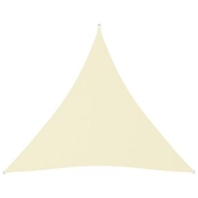 Shumee Vrtno jadro Oxford Cloth Triangular 3x3x3 m Cream