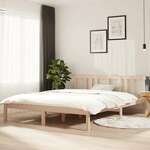 shumee Okvir za posteljo, masivni les, 150x200 cm, velika velikost