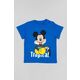 Otroška bombažna kratka majica zippy x Disney - modra. Otroška kratka majica iz kolekcije zippy. Model izdelan iz pletenine s potiskom.