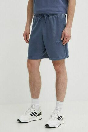 Bombažne kratke hlače adidas IR5259 - modra. Kratke hlače iz kolekcije adidas. Model izdelan iz bombažne tkanine. Zelo elastičen material zagotavlja popolno svobodo gibanja.