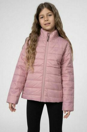Otroška jakna 4F F073 roza barva - roza. Otroška jakna iz kolekcije 4F. Delno podloženi model