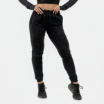 Nebbia High-Waist Joggers INTENSE Signature Black L Fitnes hlače