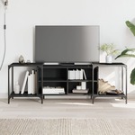 vidaXL TV omarica črna 153x37x50 cm inženirski les
