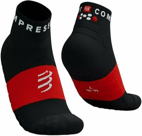 Compressport Ultra Trail Low Socks Black/White/Core Red T3 Tekaške nogavice