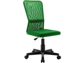 VIDAXL Pisarniški stol zelen 44x52x100 cm mrežasto blago