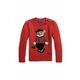 Otroški bombažen pulover Polo Ralph Lauren rdeča barva - rdeča. Otroške Pulover iz kolekcije Polo Ralph Lauren. Model z okroglim izrezom, izdelan iz pletenine z volno.
