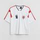 Majica s potiskom England bela 951IY-00X