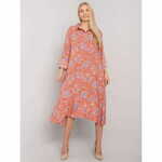Ex moda Ženska obleka ohlapnega kroja z vzorcem PRINCENTON brick EM-SK-2909-1.10P_379026 Univerzalni